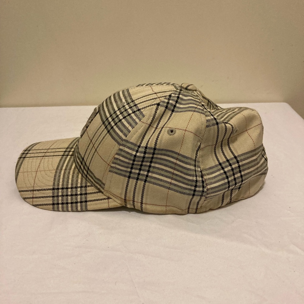 DC Beige Plaid Baseball Cap with Black Accents - Picture 5 of 9